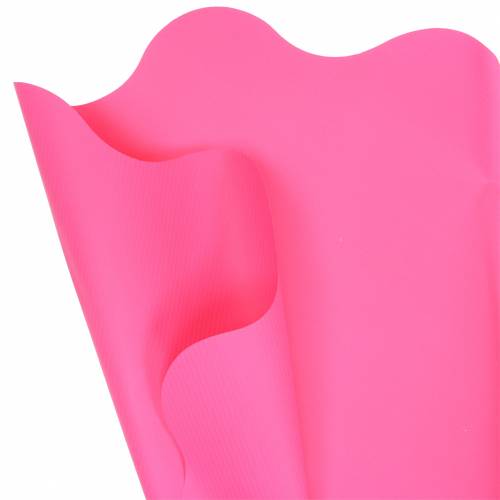 Floristik24 Punho Rondella rosa listrado Ø40cm 50pcs punho flor