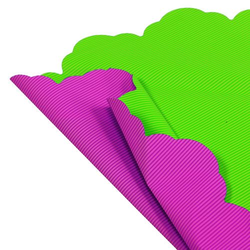 Floristik24 Rondella Ø48cm dois tons rosa-verde 50p