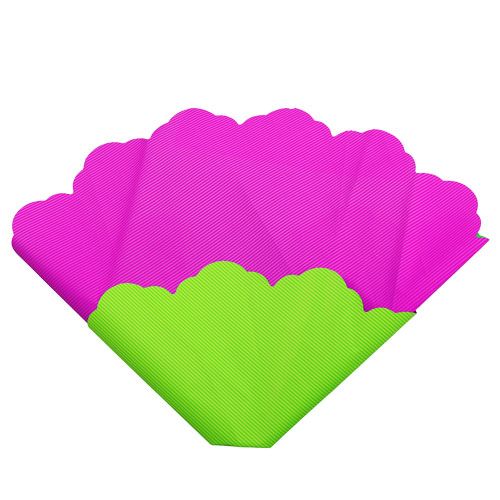 Floristik24 Rondella Ø48cm dois tons rosa-verde 50p