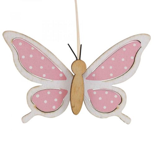 Borboleta rosa palitos decorativos de madeira 7,5 cm 28 cm 12 unidades