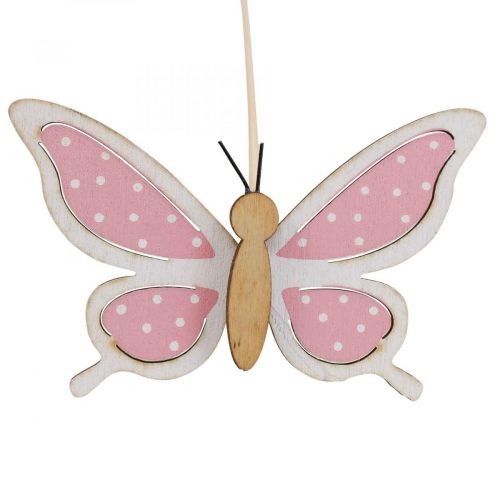 Itens Borboleta rosa palitos decorativos de madeira 7,5 cm 28 cm 12 unidades