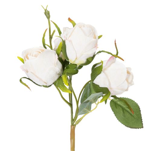 Itens Buquê de rosas artificiais para decoração de mesa elegante, 31 cm, 3 peças.