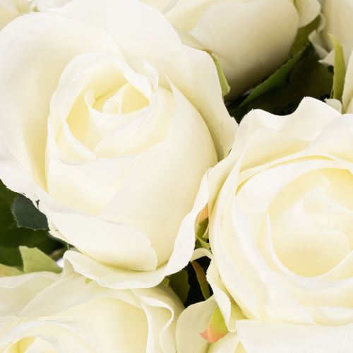 Rosa artificial de haste longa para vaso, 62 cm, pacote com 12 unidades. | Floristik24.pt