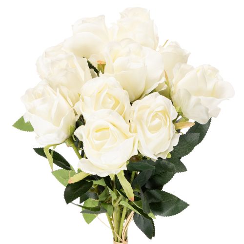 Rosa artificial de haste longa para vaso, 62 cm, pacote com 12 unidades. | Floristik24.pt