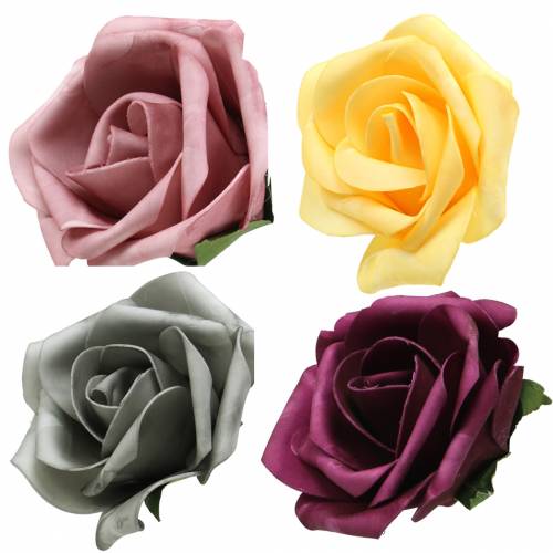 Floristik24 Espuma rosa Ø15cm cores diferentes 4pcs