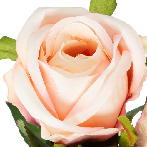 Itens Buquê de rosas artificiais para decoração elegante da casa e ocasiões festivas, 44 cm, 6 peças.