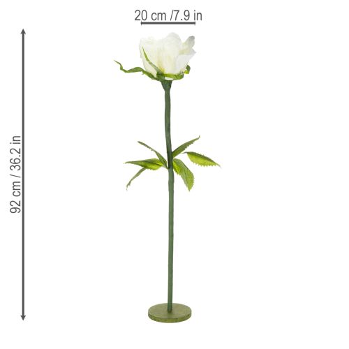 Itens Rosa artificial para decoração de ambientes e casamentos, 92 cm