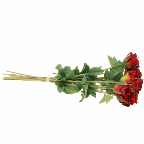 Floristik24 Rosa vermelha 42 cm 12 unidades