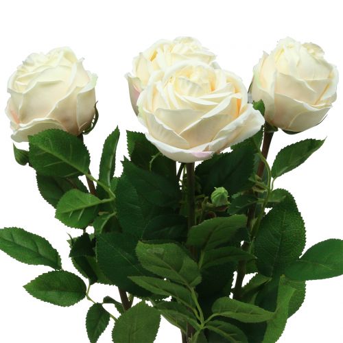 Floristik24 Rosa em rosa 65cm 4pcs