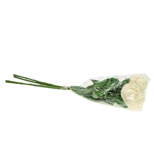 Floristik24 Rosa em rosa 65cm 4pcs