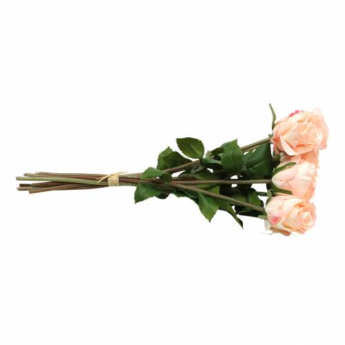 Floristik24 Buquê de rosas artificiais de damasco 8 unidades