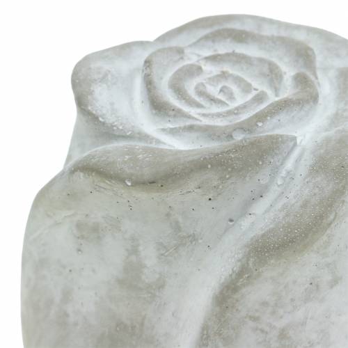 Floristik24 Rosa para decoração de sepultura rosas para decoração de sepultura em concreto Alt.7cm 6 unidades