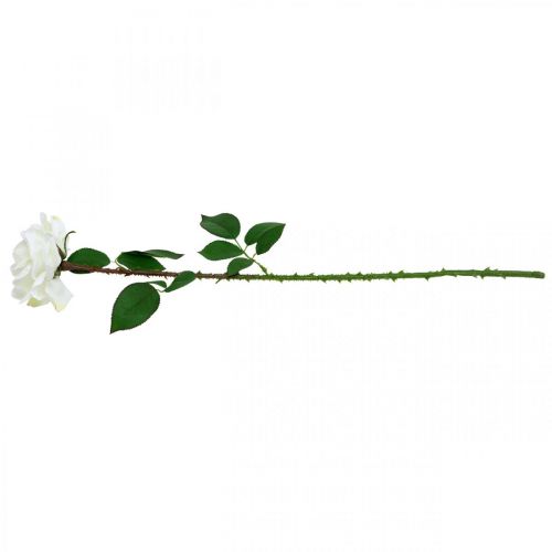 Itens Rosa Branca Falsa Rosa em Caule Flor de Seda Falsa Rosa L72cm Ø13cm