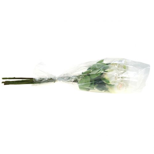 Floristik24 Rosa artificial creme 44cm 6 unidades