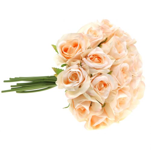 Floristik24 Bouquet de rosas pêssego Ø22cm