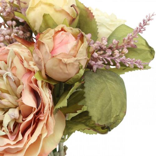 Itens Flores artificiais rosas em creme de buquê de outono, rosa H36cm