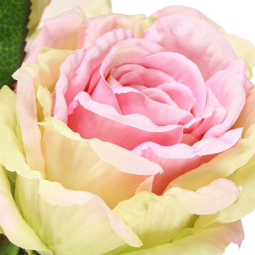 Itens Rosa artificial verde, rosa 55cm