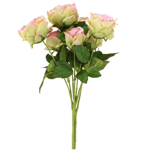 Itens Rosa artificial verde, rosa 55cm