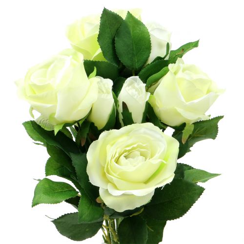 Floristik24 Rosa bouquet creme 48cm