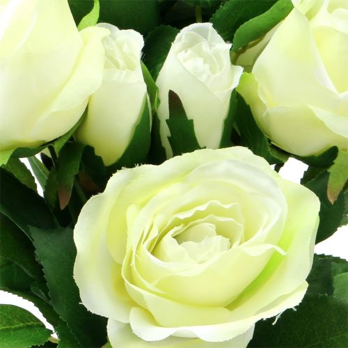 Floristik24 Rosa bouquet creme 48cm