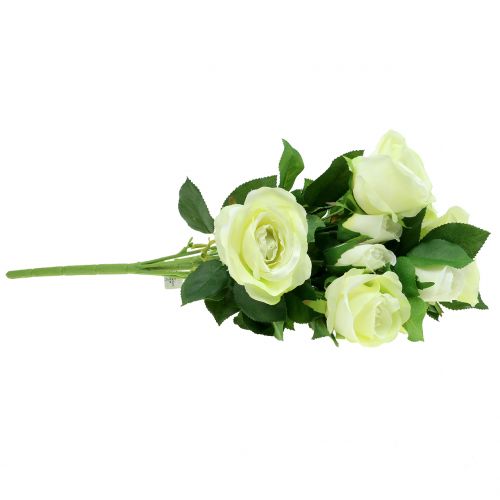 Floristik24 Rosa bouquet creme 48cm