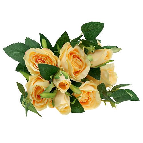 Floristik24 Rosa bouquet creme L46cm