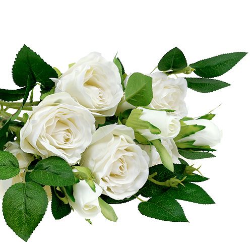 Itens Bouquet de rosas brancas L46cm