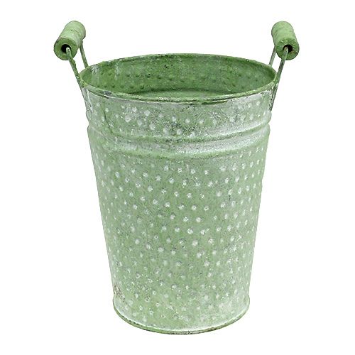 Roseira com alças Ø14,5cm Alt.19cm verde | Floristik24.pt