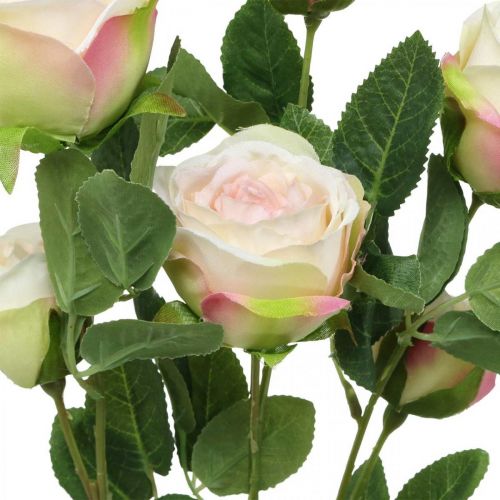 Itens Ramo de rosa, rosas de seda, ramo artificial rosa, creme L66cm Ø3/5cm