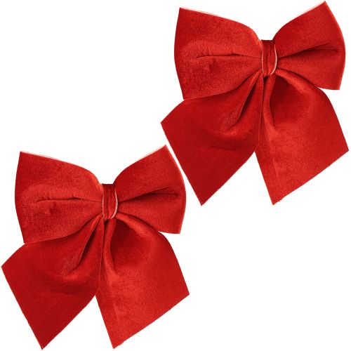 Itens Laço de veludo vermelho para presente 20×25cm vermelho claro 2 peças