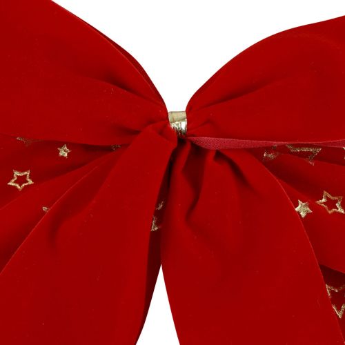 Itens Laço vermelho estrelas de Natal laço decorativo para área externa 21 cm 2 peças