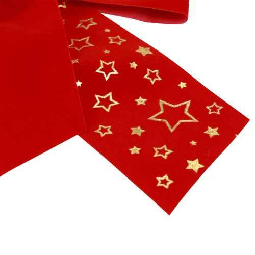 Itens Laço vermelho estrelas de Natal laço decorativo para área externa 21 cm 2 peças