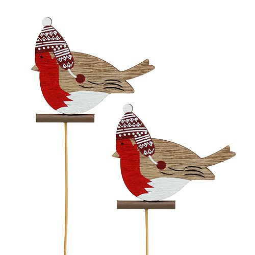 Floristik24 Robin em palito 7,5 cm 16 unid.