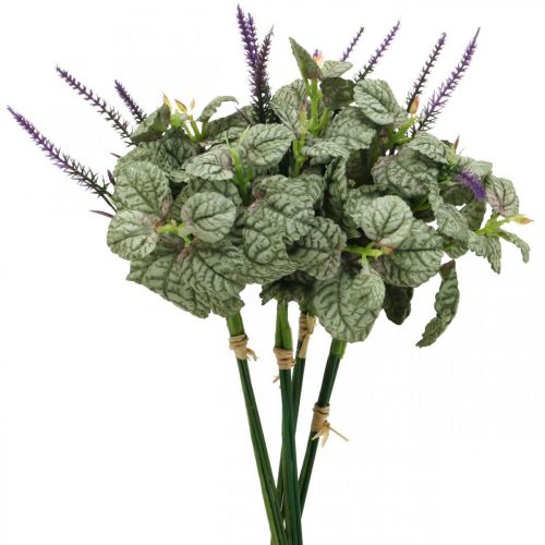 Itens Flores de seda artificiais, sálvia em bando, flor de seda sálvia violeta L28cm 4pcs