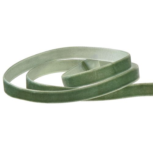 Itens Fita de veludo fita para presente fita decorativa verde B10mm 20m