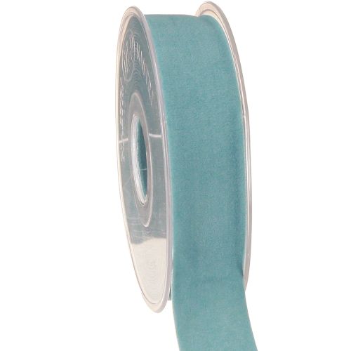 Fita de veludo azul para joias fita azul claro 25mm 7m