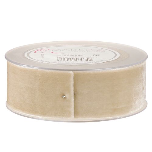 Itens Fita de veludo fita decorativa fita de veludo fita de presente bege 40mm 8m