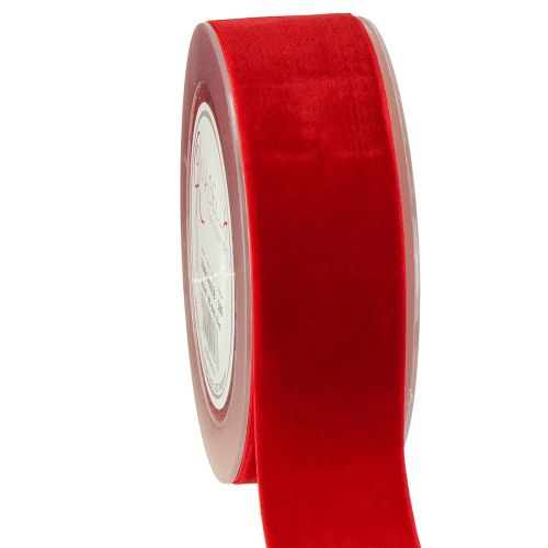 Fita de veludo para presente, fita decorativa de veludo vermelho 40mm 8m