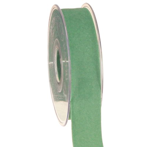 Floristik24 Fita de veludo verde fita de presente fita de veludo verde 25mm 7m