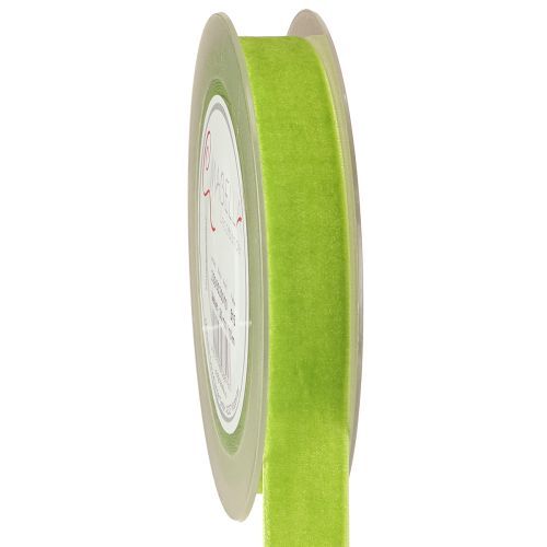 Fita de veludo verde claro fita decorativa fita de veludo verde 20mm 10m
