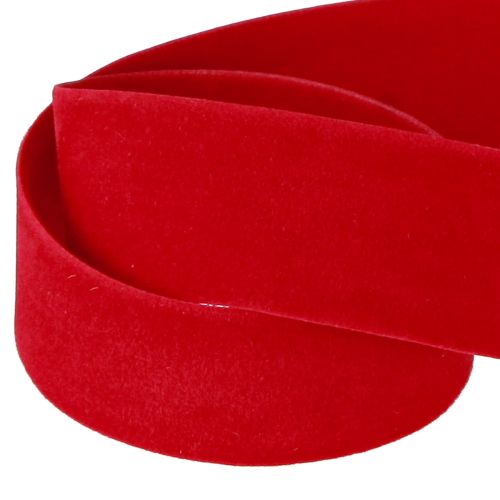 Itens Fita de veludo fita vermelha fita de tecido 25mm 7m
