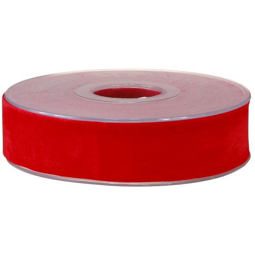 Itens Fita de veludo fita vermelha fita de tecido 25mm 7m