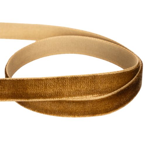 Fita decorativa de veludo, estreita, 10 mm de largura, 20 m de comprimento, em rolo. | Floristik24.pt