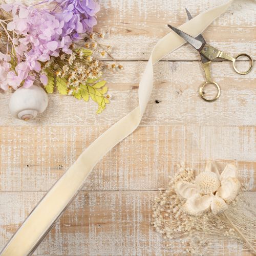 Fita de presente, fita de veludo elegante para presentes e flores, 20 mm, 10 m | Floristik24.pt