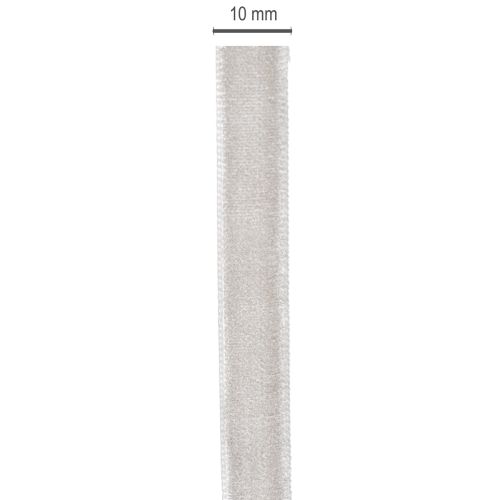 Fita de veludo, fita decorativa em rolo para decorações criativas, 10 mm de largura, 20 m de comprimento. | Floristik24.pt