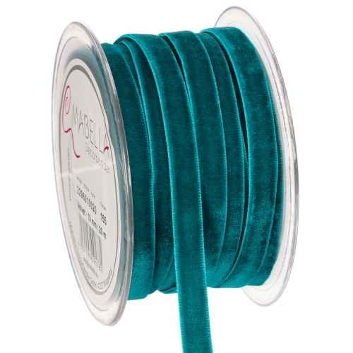 Fita de veludo em rolo, fita decorativa para embrulho de presentes, 10 mm, 20 m
