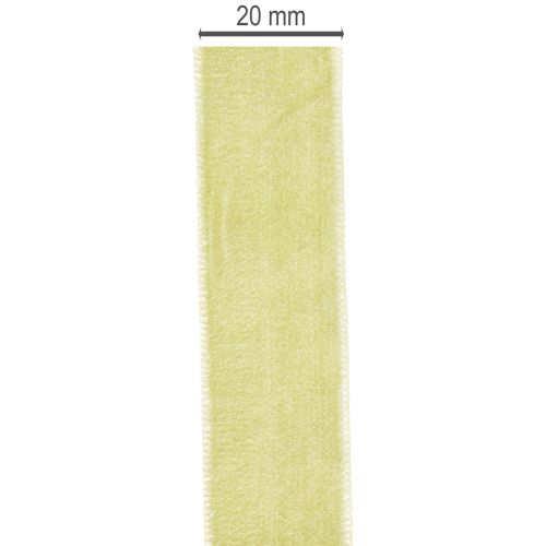 Fita de veludo decorativa em rolo para embrulho de presentes, 20 mm de largura, 10 m de comprimento. | Floristik24.pt