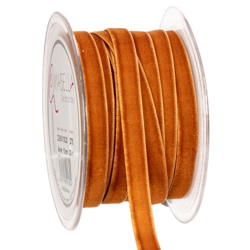 Fita de veludo decorativa para decoração, em rolo, 10 mm de largura, 20 m de comprimento.