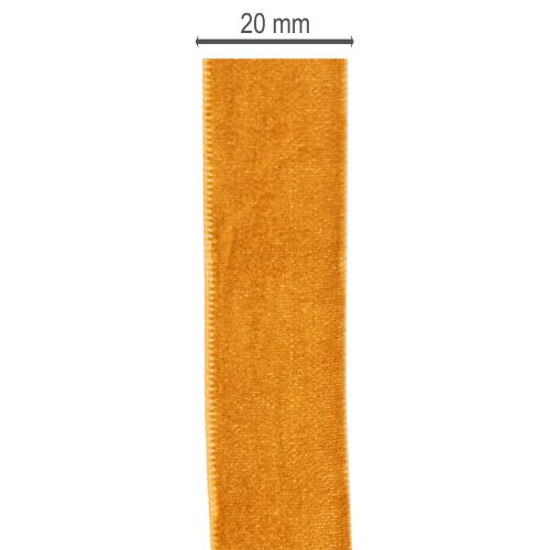 Fita de veludo, fita decorativa para artesanato e embalagens, 20 mm, 10 m | Floristik24.pt