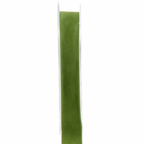 Itens Fita de veludo verde 15mm 7m